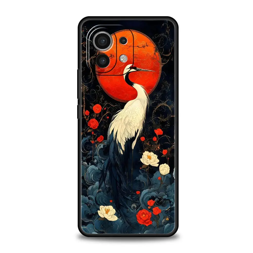 Japanese Style Art Phone Case - Elegant Soft Cover Design