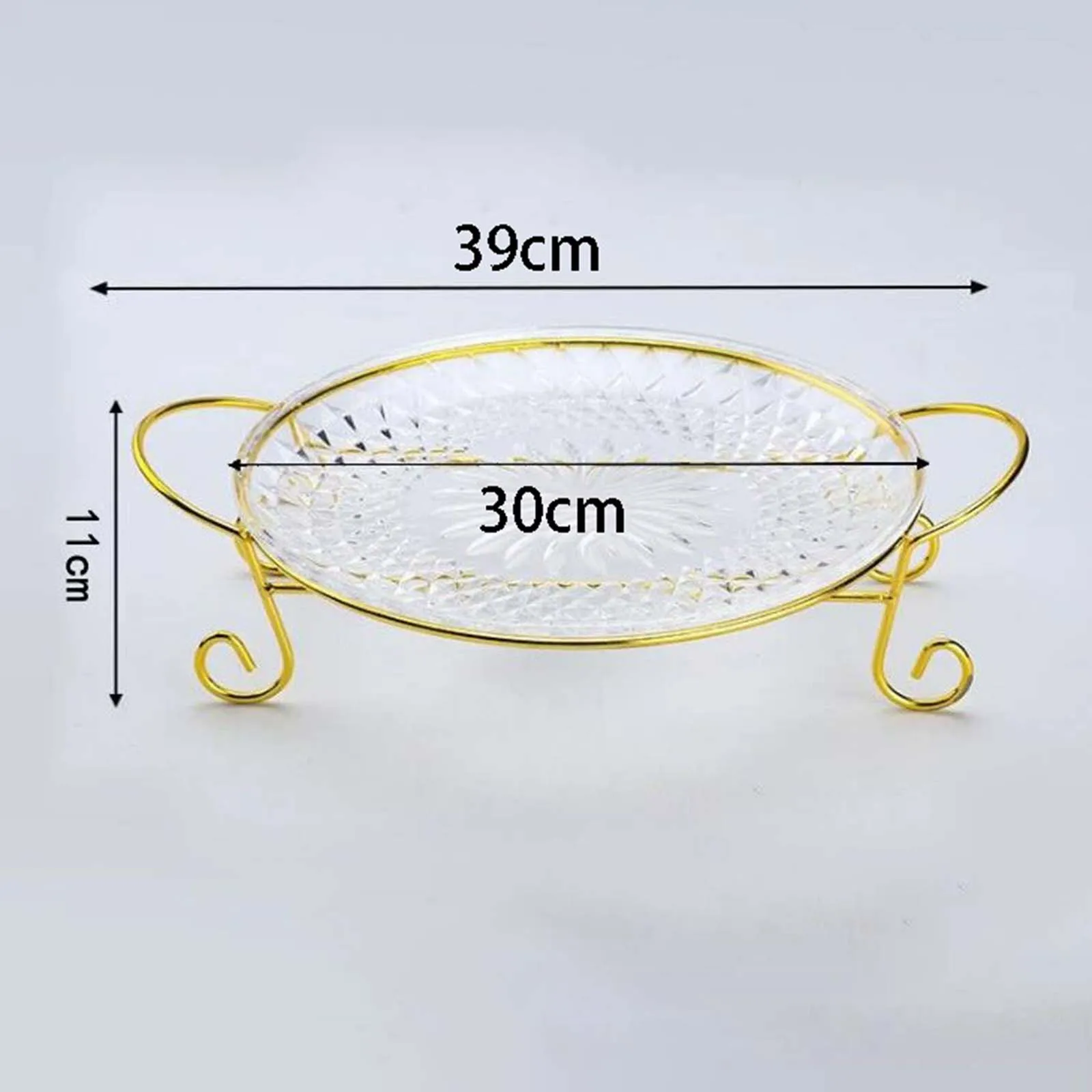 Fruit Plate Multipurpose Decorative Specialty Plates Kitchen Tray Cupcake Dessert Plates for et Counter Birthday Parties