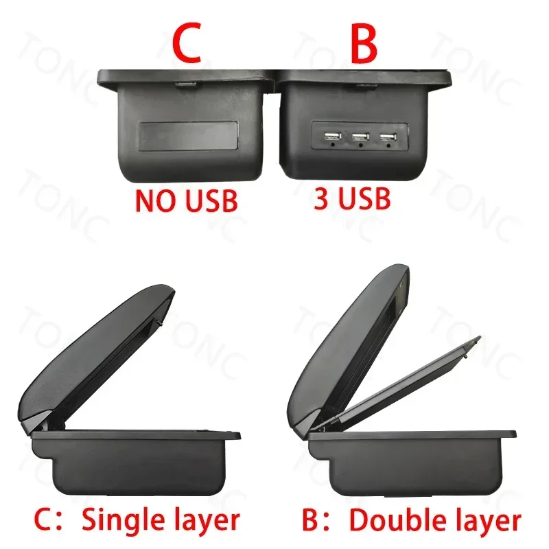 토요타 야리스 2005 2006 2007 2008 2009 2010 2011 차량용 팔걸이 박스 USB 내장 개조 차량 액세서리