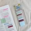 KindFuny 480 Sheets Transparent Waterproof Sticky Note Memo Pads Notepads for School Stationery Office Supplies 3