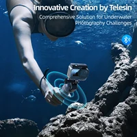 TELESIN Underwater Remote Control Selfie Stick Waterproof Diving Extendable Selfie Stick Wireless For Gopro Hero 8 9 10 11 12 13 - Image 2