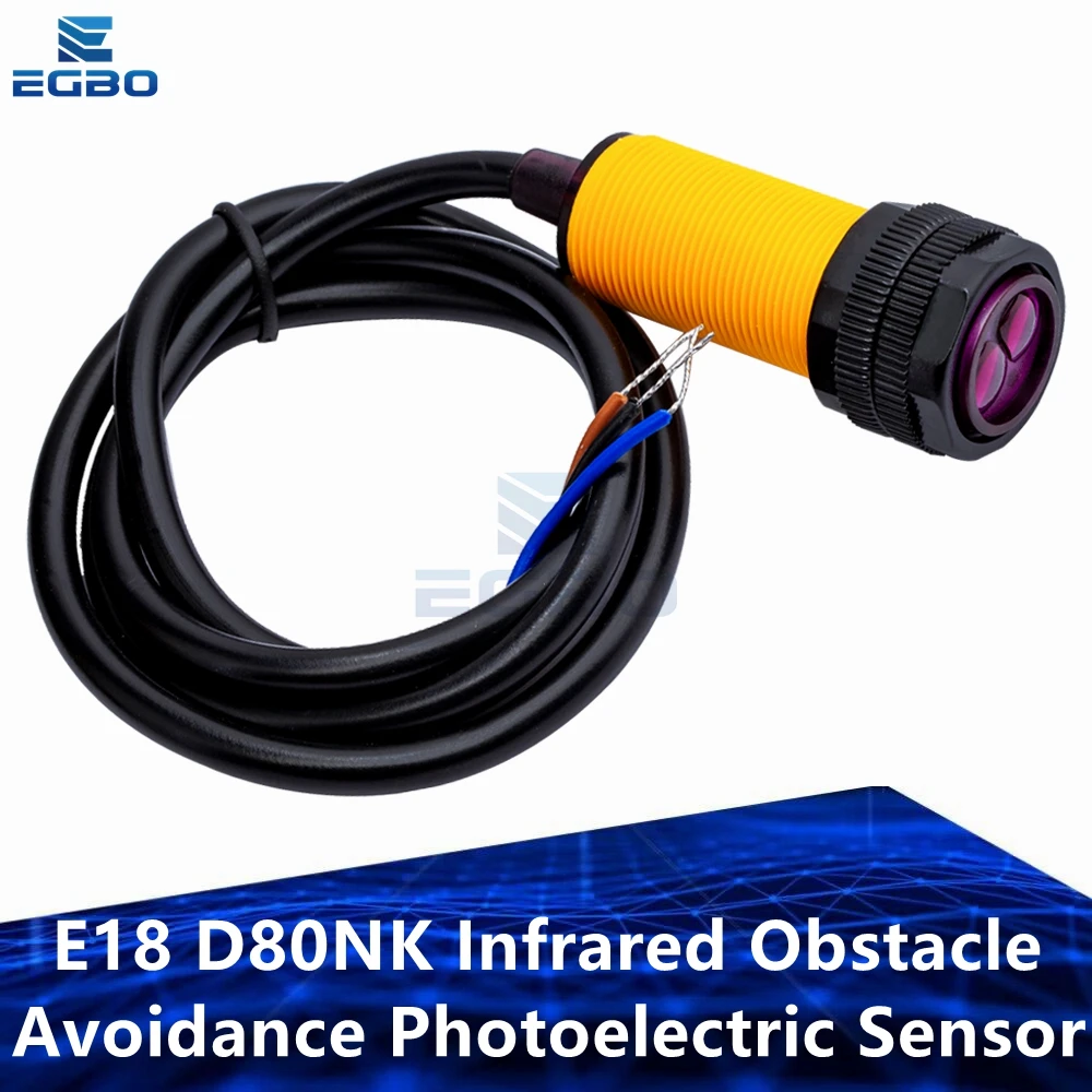 Sensore A Infrarossi E18-D80NK - Interruttore Fotoelettrico Per Rilevamento Ostacoli E Automazione - Foto 8