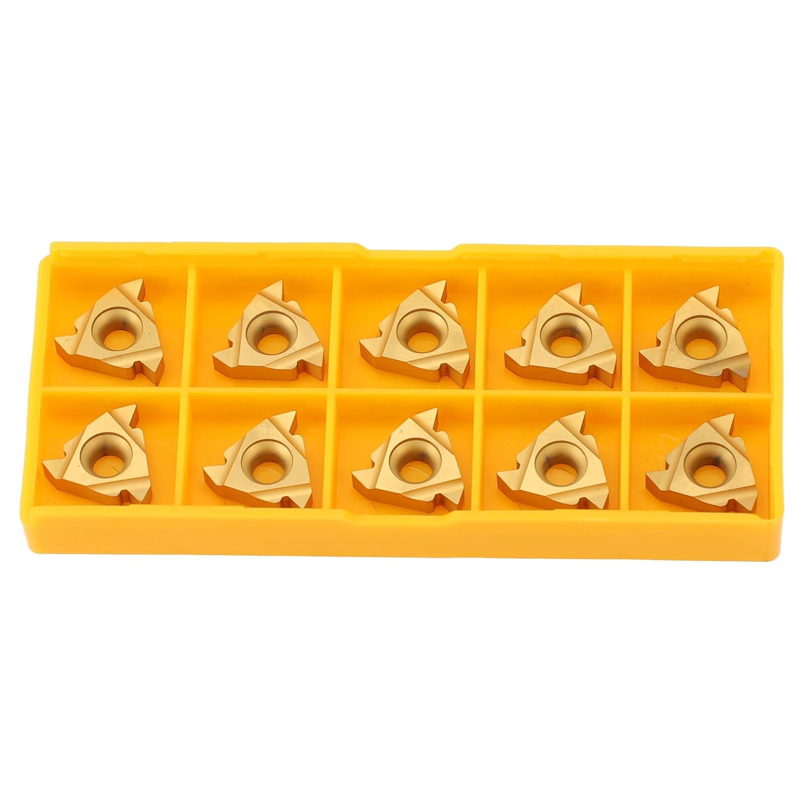 

High Performance 10pcs 16ER AG60 Carbide External Thread Carbide Inserts Blade Lathe Turning Tool Made Of Durable Materials