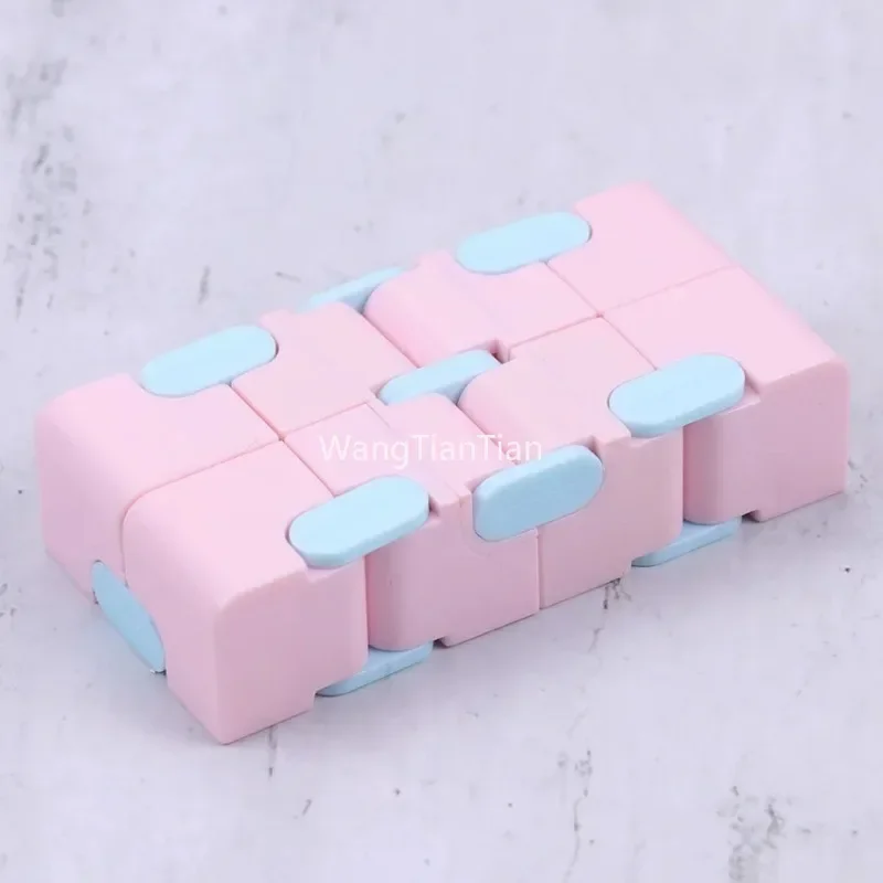 Children Adult Decompression Toy Infinity Magic Cube Square Puzzle Toys Relieve Stress Funny Hand Game Four Corner Maze Toys