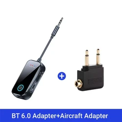 Wireless Bluetooth 6.0 AUX Audio Adapter with HiFi Stereo and Microphone (OPTION 1)