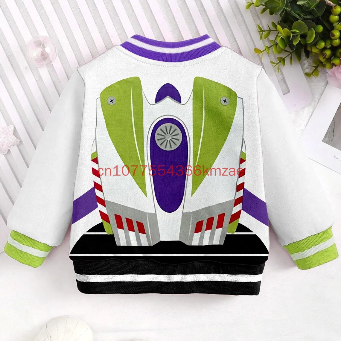 New Buzz Lightyear Baseball Jacket Kids and Youth Coat Disney Cartoon Streetwear Harajuku Bomber College Jacket