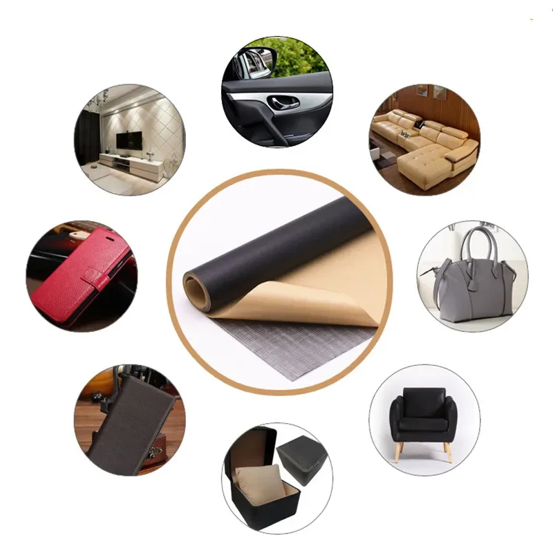 60x137CM PU Leather Repair Patch With Self Adhesive Upholstery Vinyl Sticker For Couches Sofa Furniture Car Seats Bags Jackets