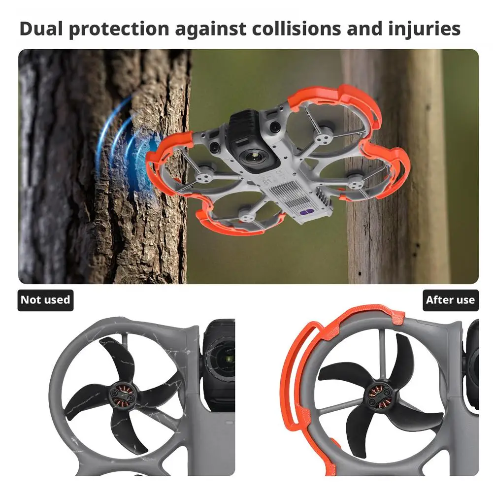 DJI AVATA 360 드론 프로펠러 가드 커버 보호대 범퍼 바 퀵 릴리스 충돌 방지 링