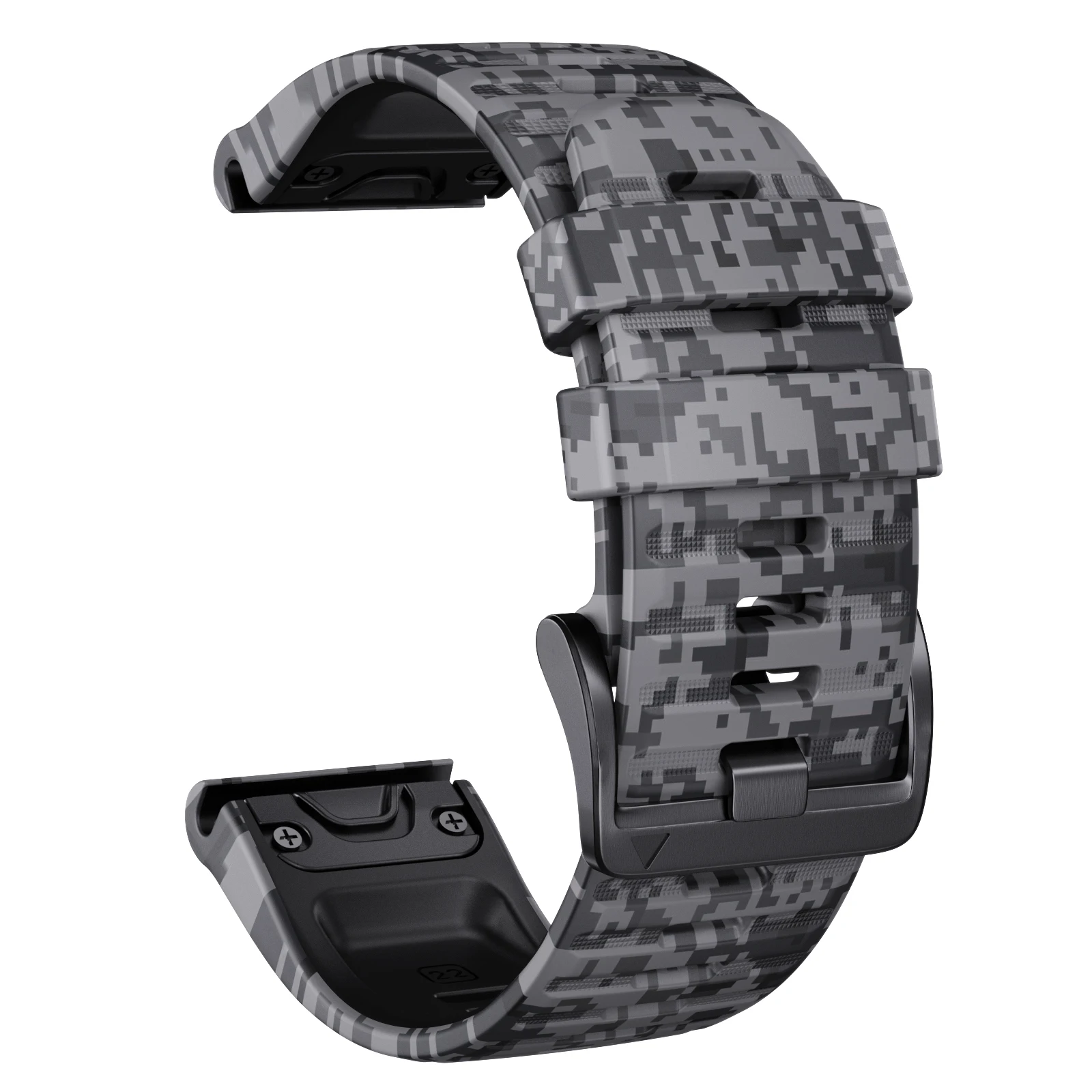 22 26mm Camouflage Rubber Quick Fit Strap Belt For Garmin Fenix5 5X 6 6X 7 7X Bracelet Instinct1 2 Replacement Silicone Band