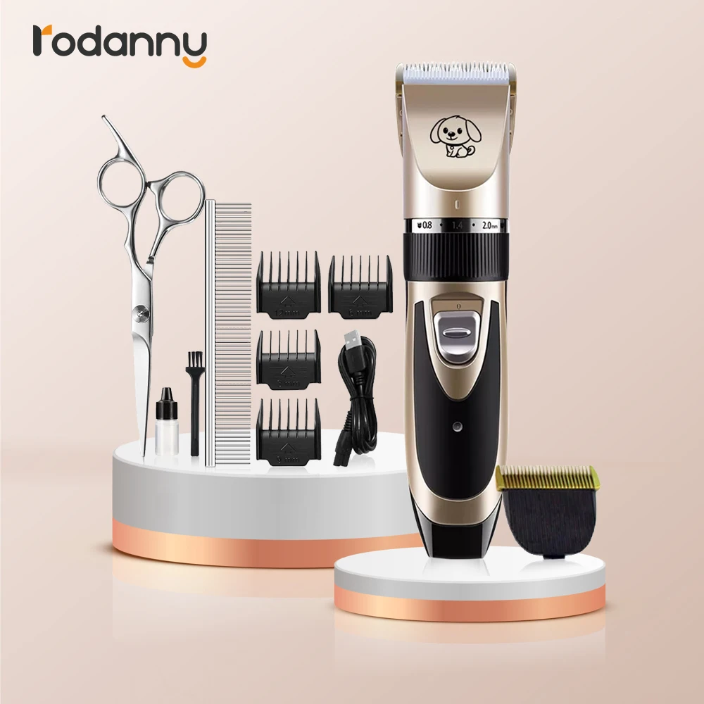 Rodanny Professional Electric Pet Animal Grooming Shaver Hair Clippers Dog and Cat Fur Cutter Machine | Дом и сад