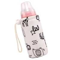 J15U Baby Bottle Bag for Pram Travel Outdoor Baby Feeding Bottle Holder Washable Bottle Thermal Milk Bottle Warmer