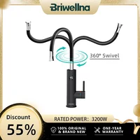 Briwellna chauffe-eau électrique 220V 2 en 1 robinet de cuisine chauffe-eau sans réservoir robinet en acier avec bec universel robinet électrique 1