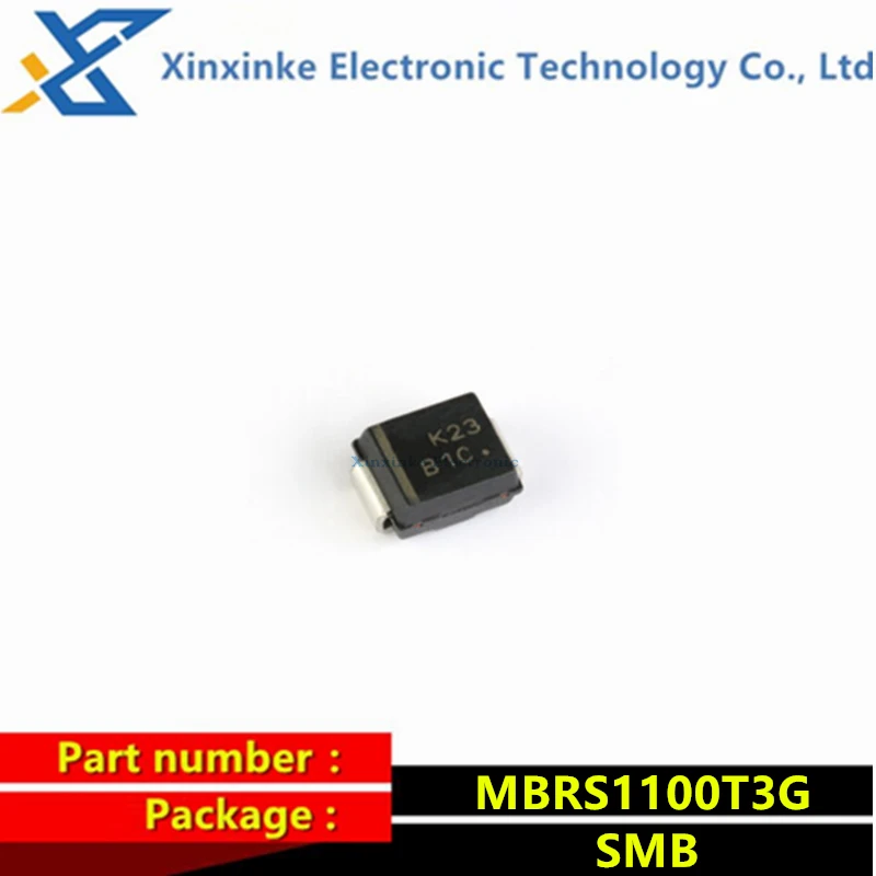 

20PCS MBRS1100T3G SMB 100V 1A Schottky Diode