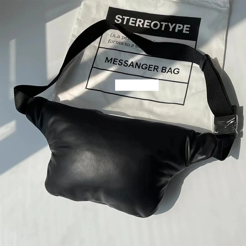 Luxury brand leisure messenger bag waist bag cloud bag sheepskin unique design