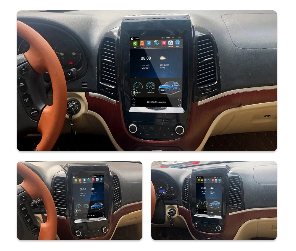 

for Hyundai Santa Fe 2006 - 2012 Car Radio Tape Recorder 2Din Android Tesla Stereo Autoradio Central Multimidia Video Player