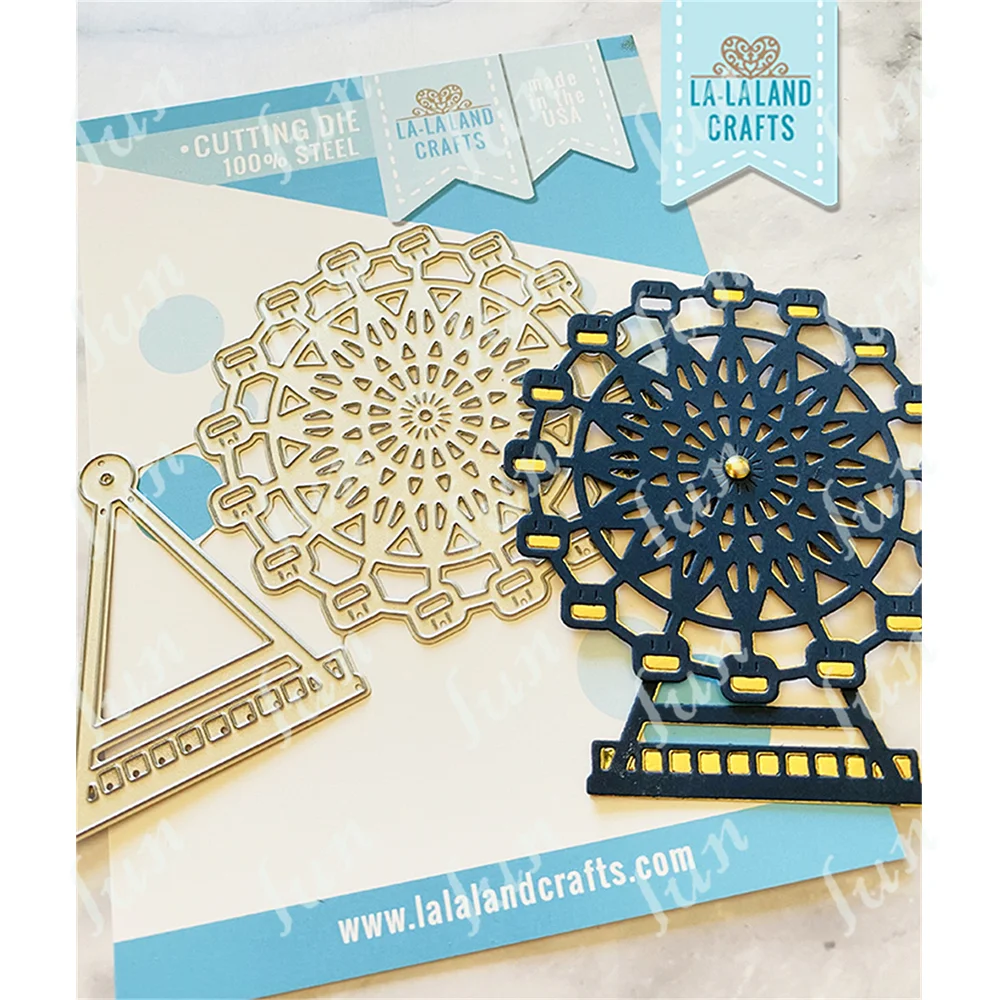 

New Cut Die Ferris Wheel Metal Cutting Dies Set Scrapbooking Album Make Paper Card Embossing Craft Supplies Diary Decoration