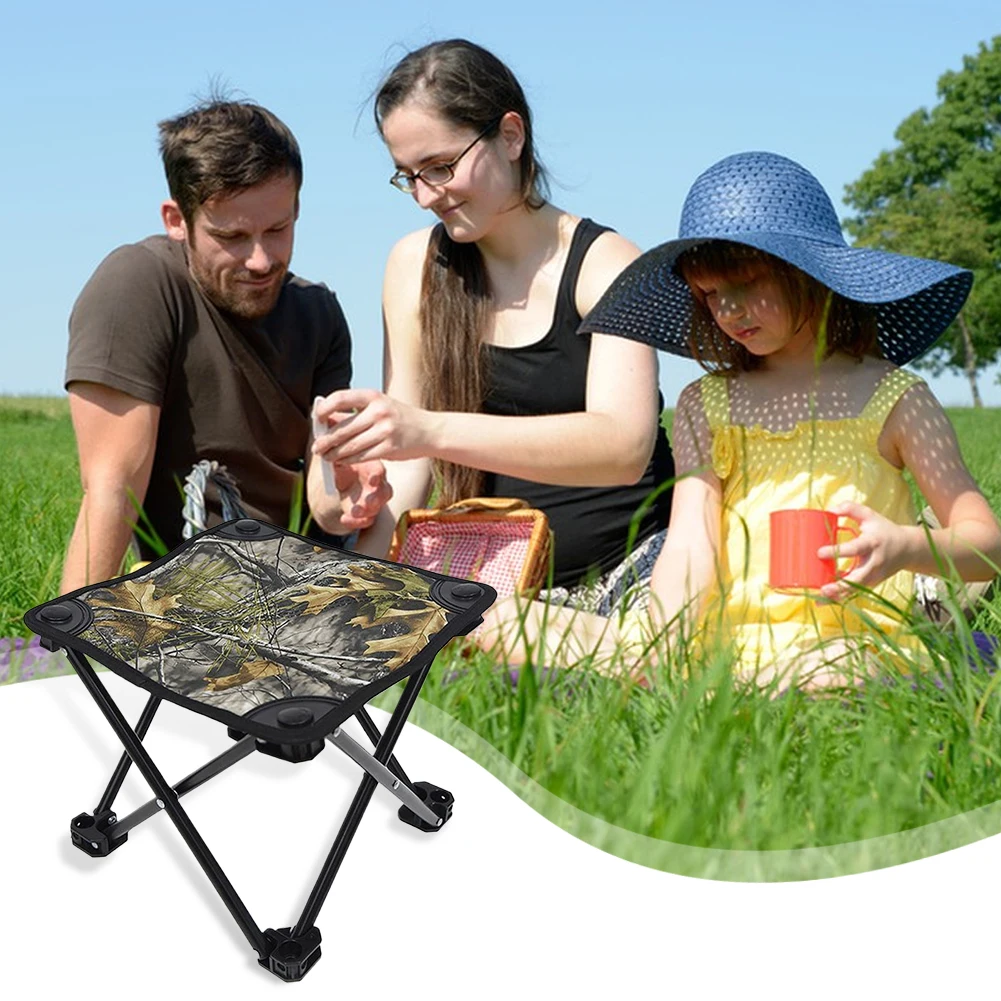 Mini Folding Camping Stool Portable Camping Stool Non Slip Collapsible Foldable Fishing for Beach Garden
