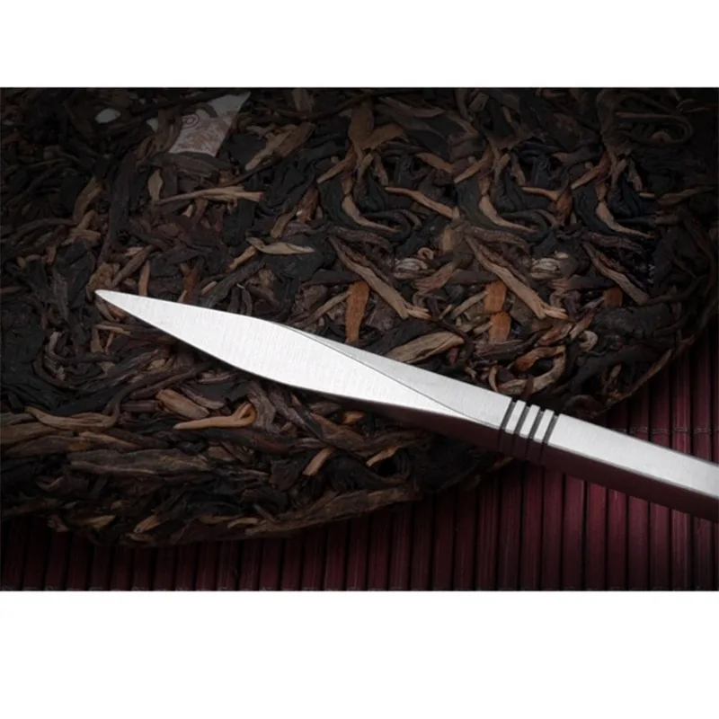 2 stücke Edelstahl Tee Nadel Zarte Tee Cutter Puer Tee Cutter Tee Zeremonie Zubehör Handwerk für Home Tearoom Shop – Detail 7