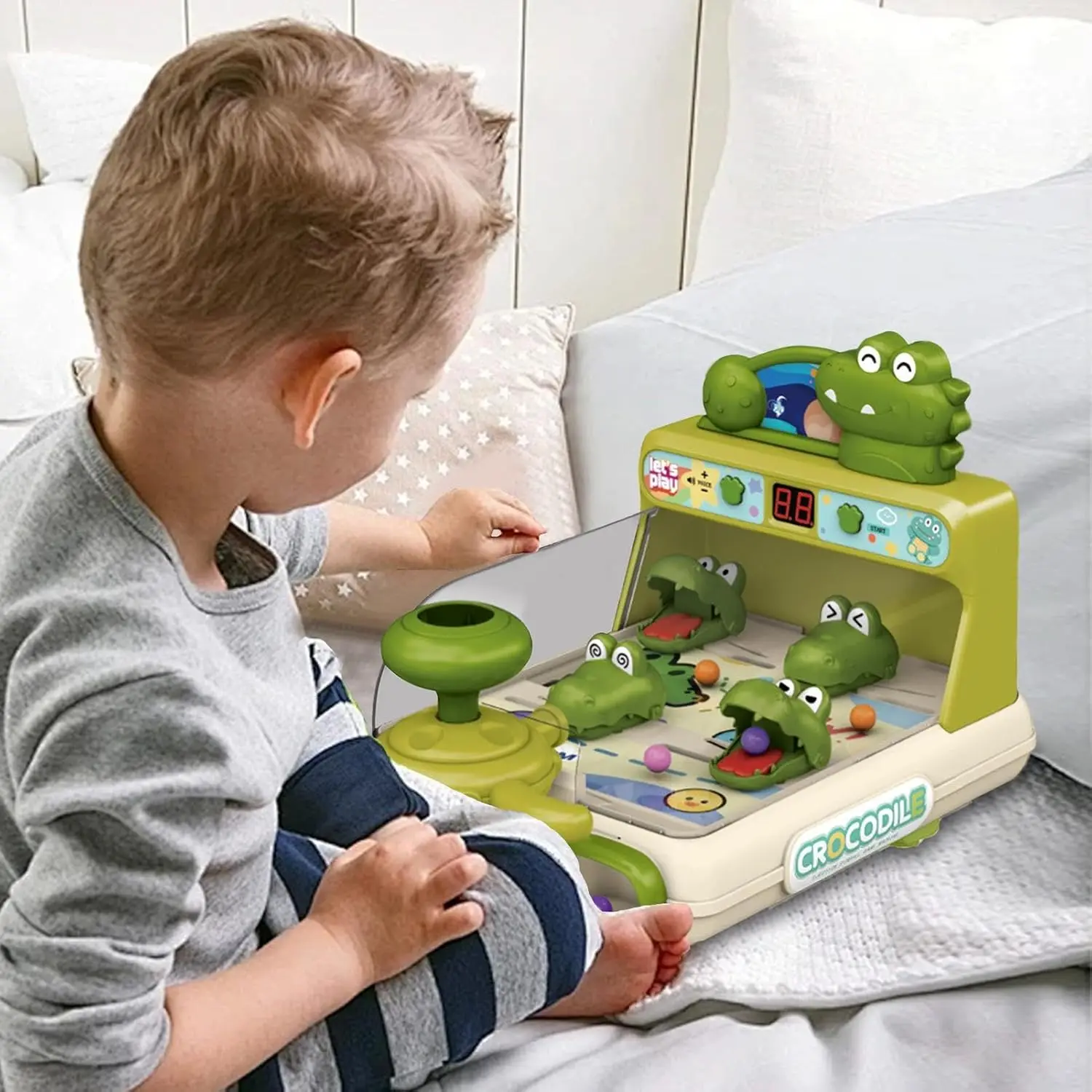 Miniature Pinball Games with Sounds & Light Dinosaur Themed  Shooting Game Classic Tabletop Games Halloween Xmas Gifts for Boys 6