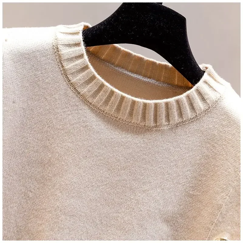 Women's waistcoat spring and autumn outer wear pullover sweater fashion casual new ladies sleeveless round neck knitted top