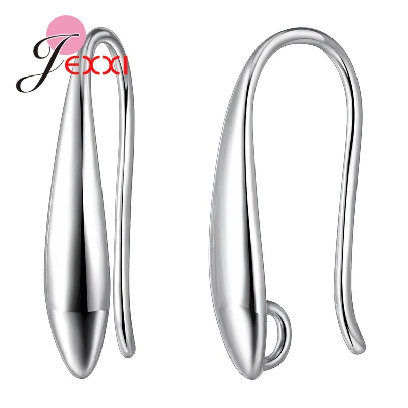 Neue hypoallergene Ohrringe aus 925er-Sterlingsilber mit klarem Zirkon, Haken, Anti-Allergie-Ohrringverschlüsse, Herstellung für DIY-Schmuckzubehör – Detail 7