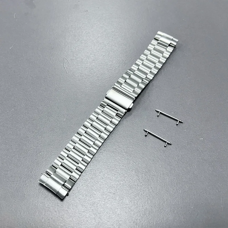 Premium Stainless Steel No Gaps Link Bracelet for Smartwatch 46mm - Elegant Metal Strap Watchband Accessory