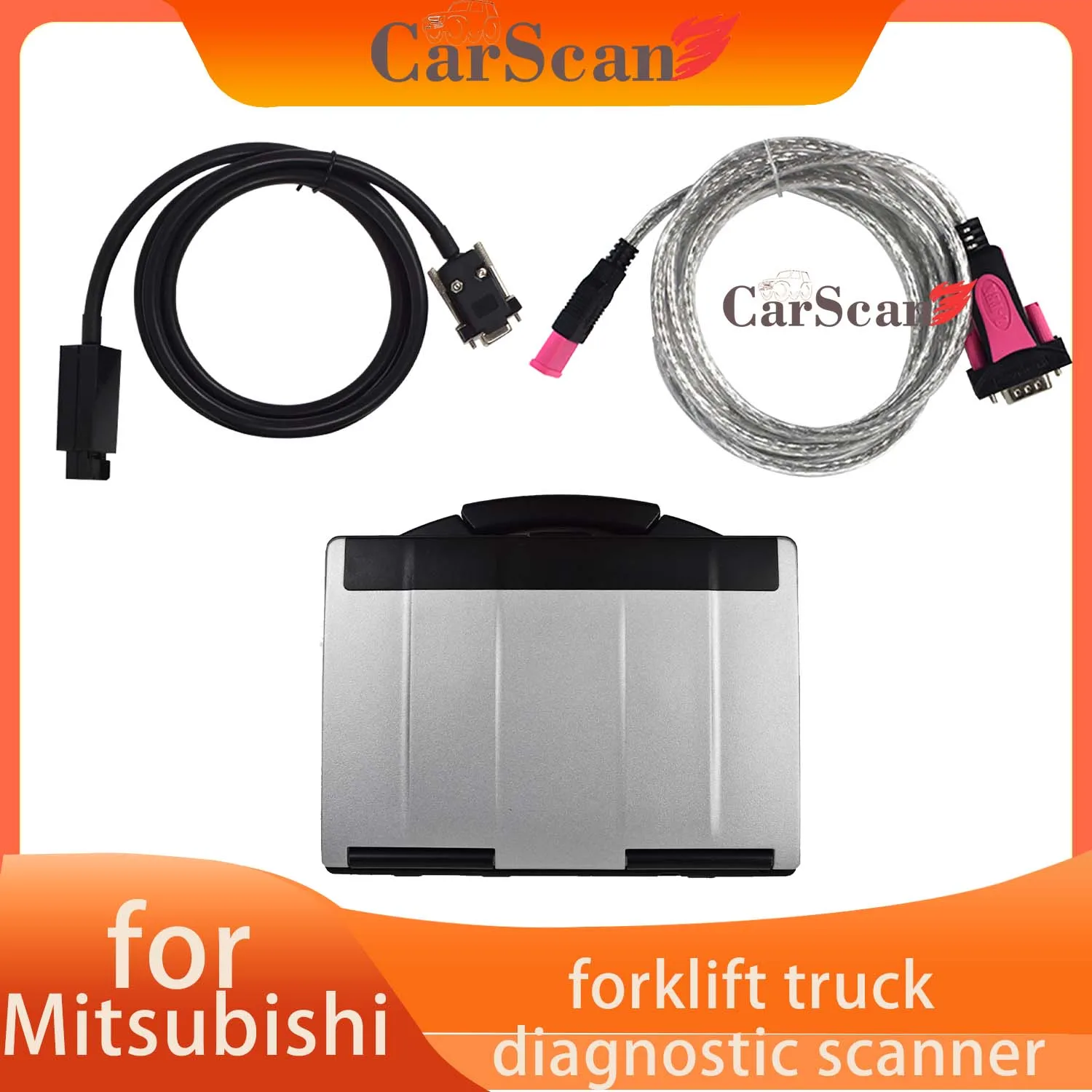 

CF53 Laptop+for MTU Forklift 16A68-00500 16A68-11320 Auto Scanner Cable for MITSUBISHI Lift Truck Diagnostic Tool