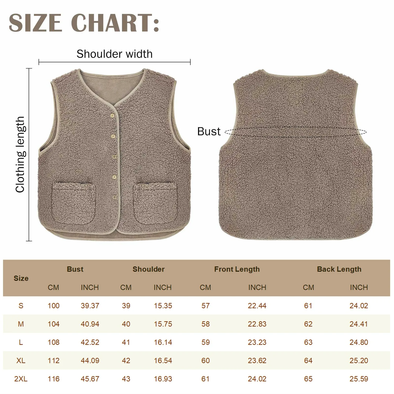 Women'S Teddy Fleece Vest Autumn Thin Vest Sleeveless Coat Plain Plush Vest Short Jacket Loose Fleece Vest Women Outwear 6