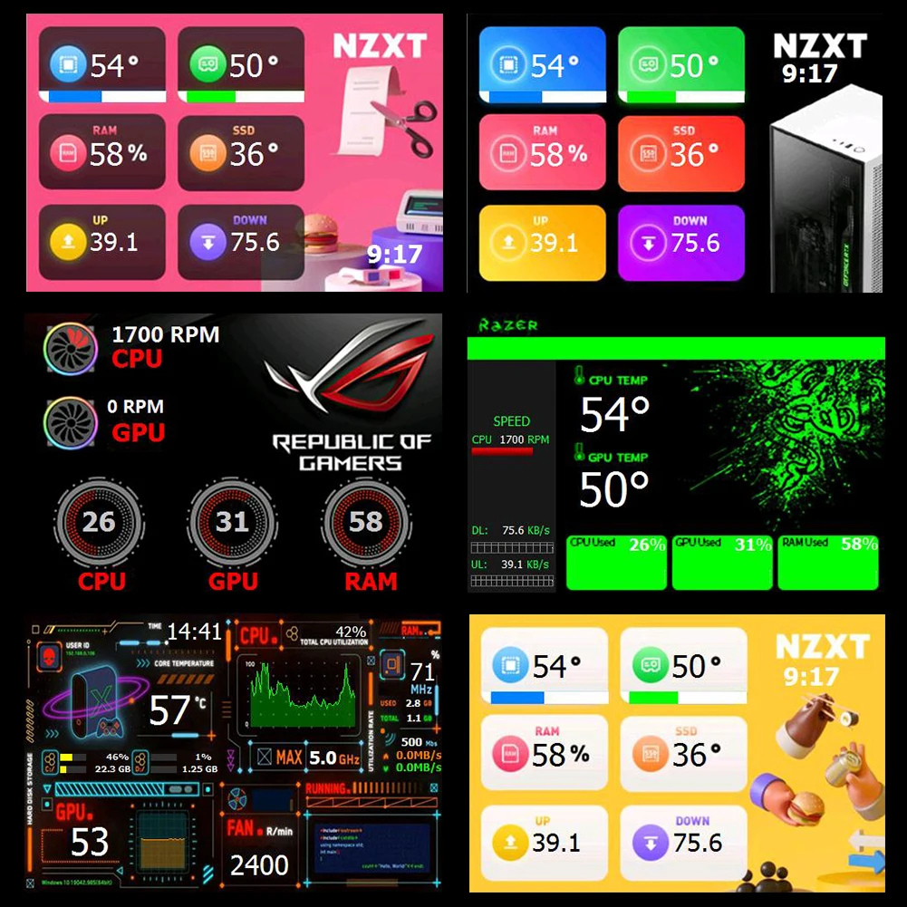 AIDA64 3.5 ł? LCD ?a§¨?¶? u?ł? ¶¨ a§† ?a§¨?¶? ?™®, PC ?®? ł? ITX Au CPU?oⓒ A? C?EAO łe?a§, 320x480