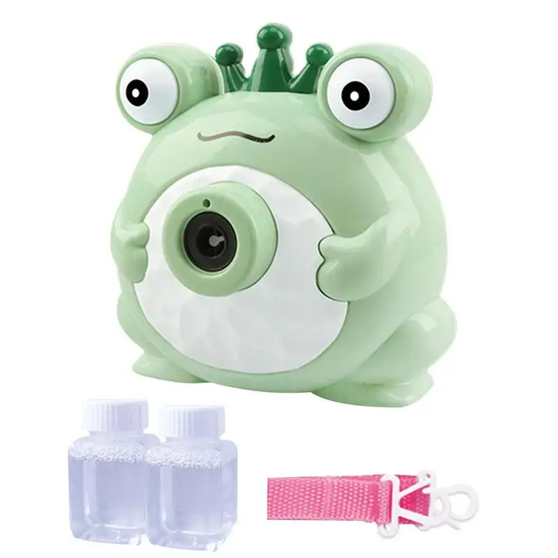 

Automatic Bubble Machine Cute Frog Automatic Bubble Blower Kids Bubble Toy Music LED Lighted Outdoor Bubble Maker Machine Fun