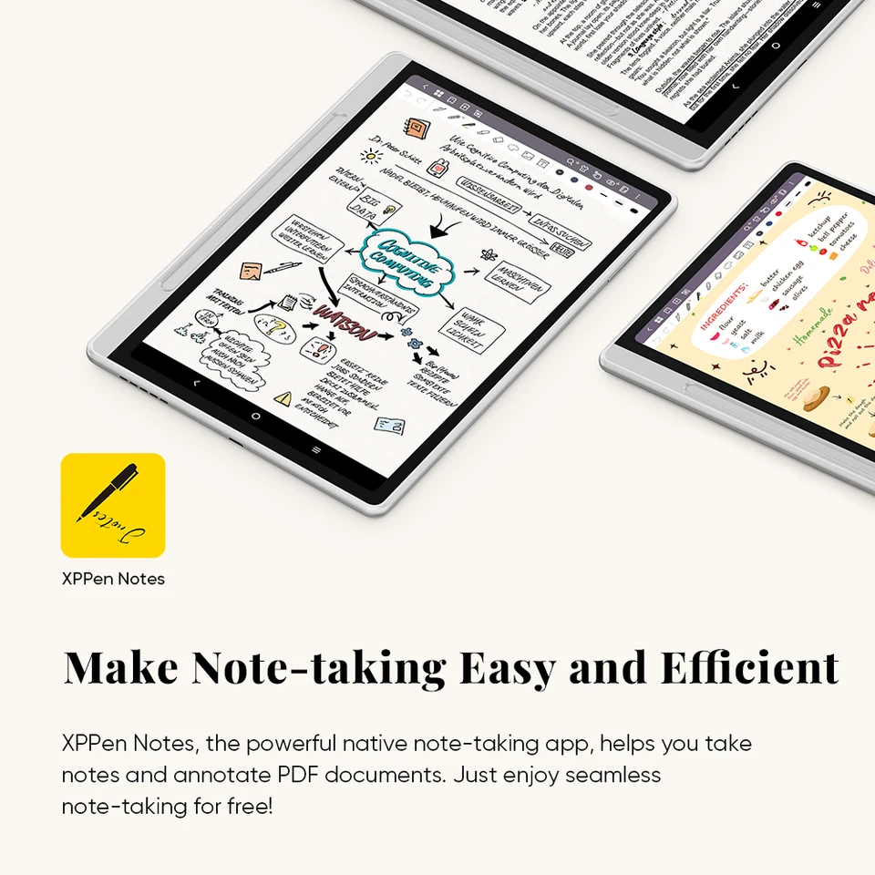 XPPen Magic Note Pad 3-in-1 Ink Paper Light Nature Color E