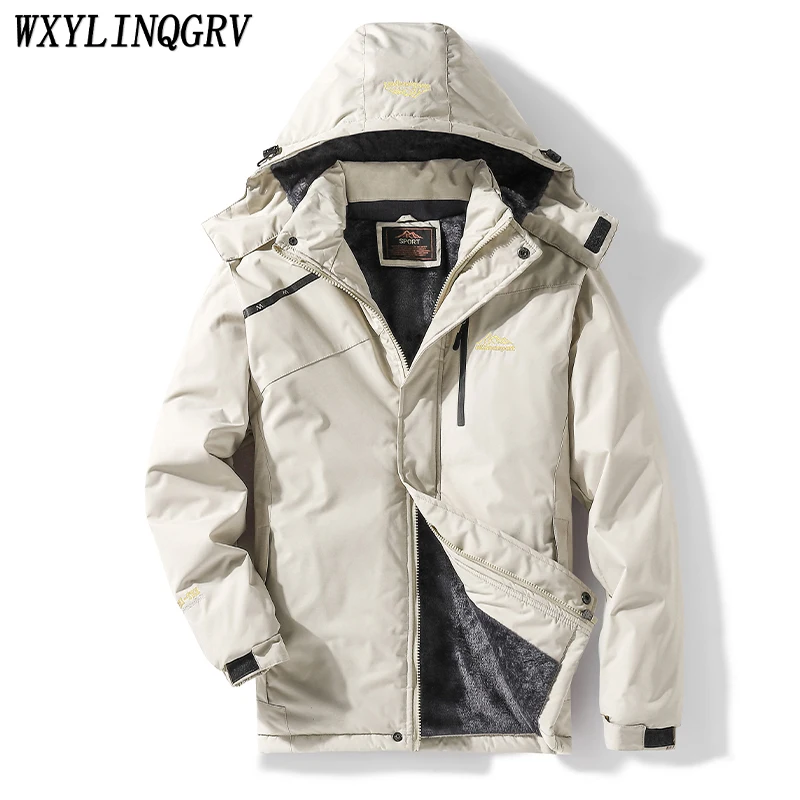 2023 Autumn Winter New Men Fashion Windproof Hooded Jackets Men Winter ...