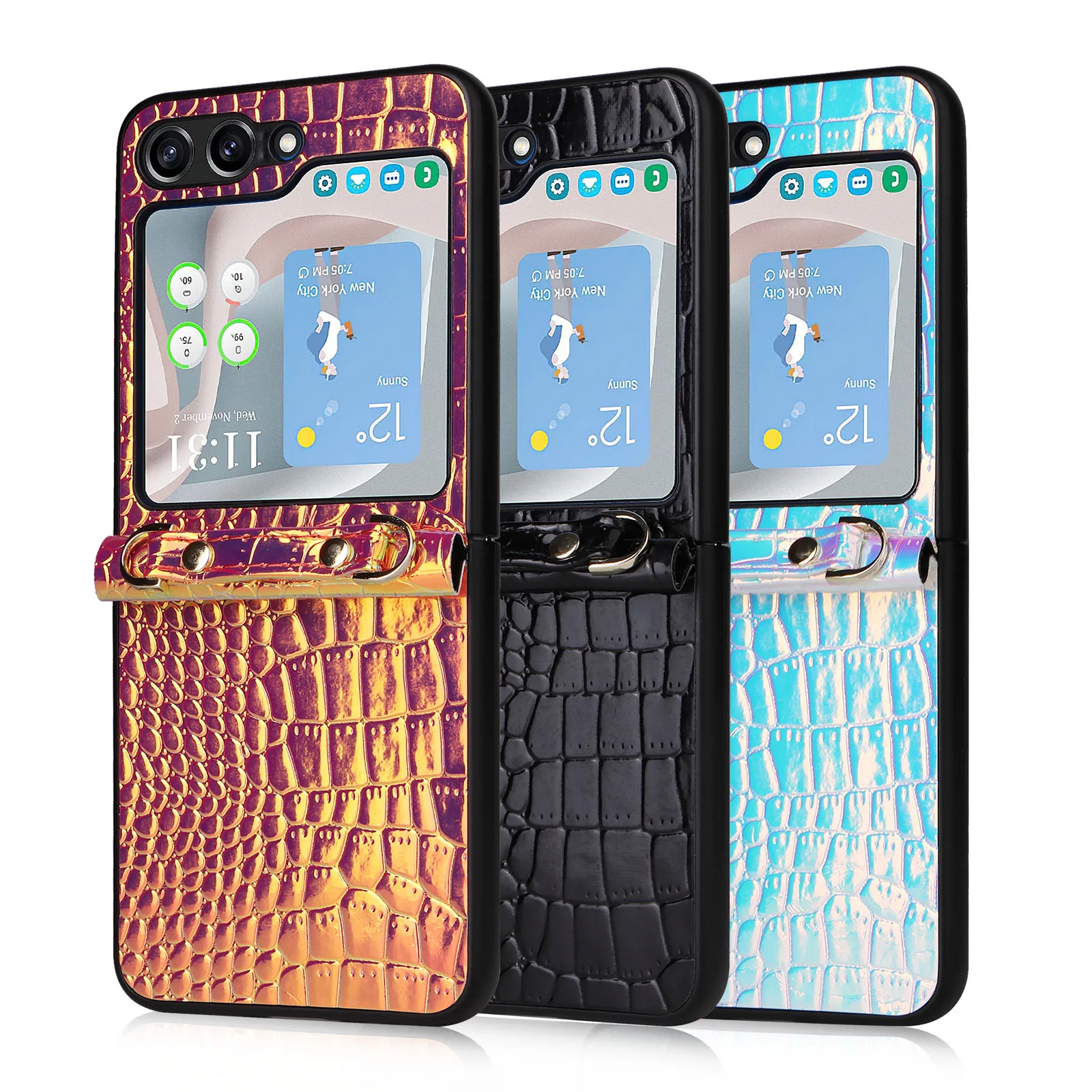 

Anti-Shock Leather Mobile Phone Case for Samsung Z Flip 5 Flip5 Flip3 Flip4 Flip 3 4 Zflip5 Best Protection Fashion Coque