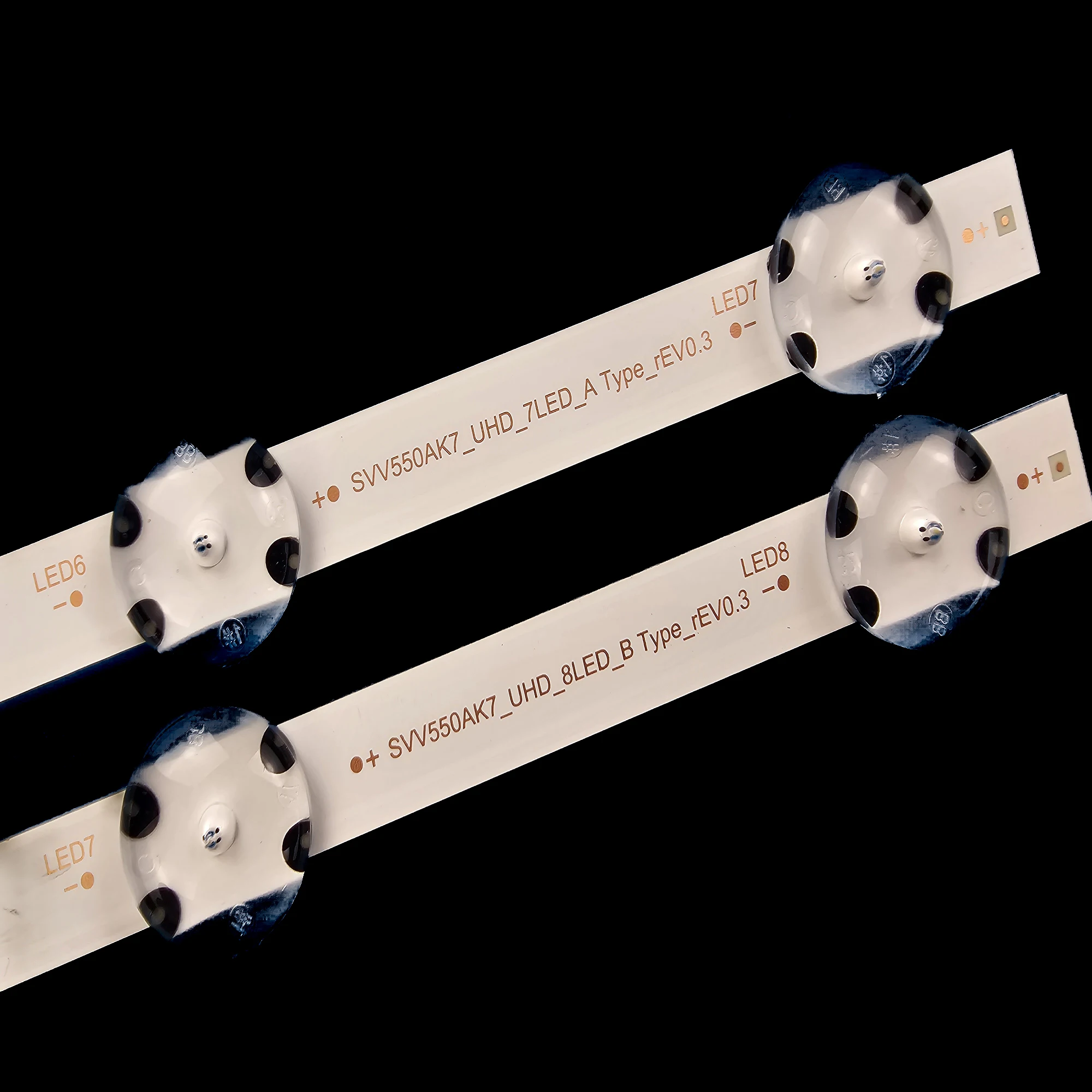 Tira de Retroiluminação Led para Retroiluminação Lux0155004 Ves550qnds2d-n12 Ves550qnds-2d-s11 Svv550ak7_uhd_7led_a tipo b 55ao4usb 55u6663 - Imagem 4