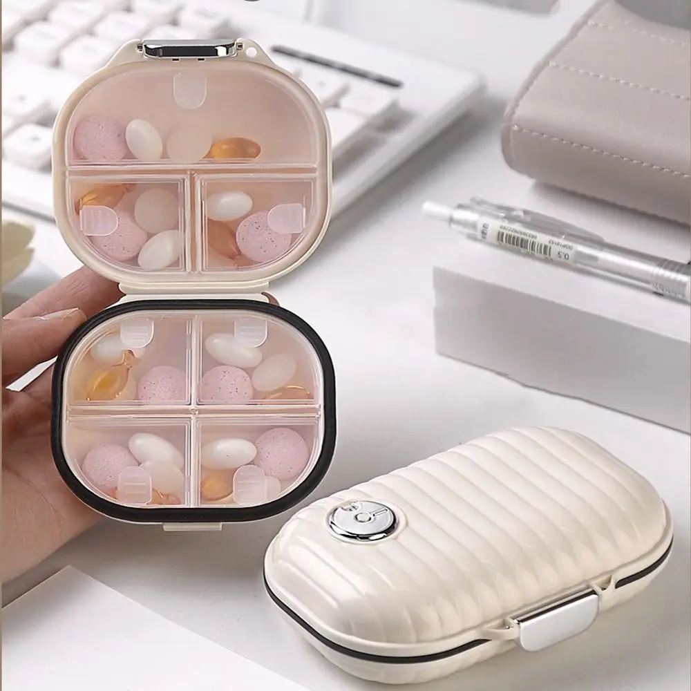 

Durable Dustproof Mini Medicine Box Portable Multi Grids Storage Box Outdoor Travel Household Lightweight Pill Case