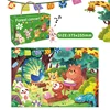 36pcs Carrying Jigsaw Puzzle Children Paper Large Pieces Puzzle Enlightenment Gift 3-6 Years Old Baby Toys Toddler Puzzle 4