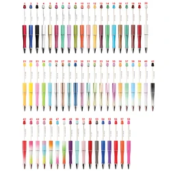 100pcs New Candy Beaded Ballpoint Pen Pens Gift for Writing Beadable Pens Beadable Pen DIY Gift for Student Office Supplies