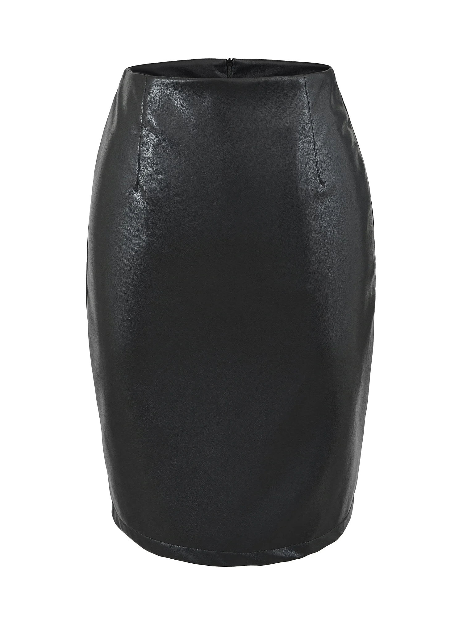 American Sle Sexy f Skirt High Waist PU Leather Wrap around Women's Slimming Split Step in Skirt for Daily Wear