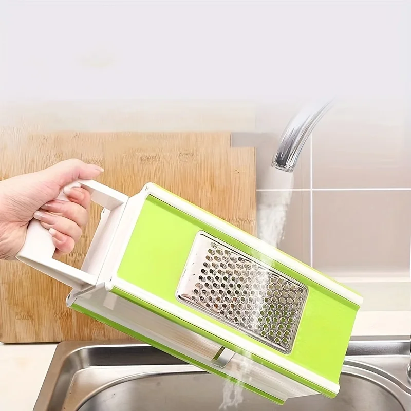 5 In 1 Portable Multifuntional Garlic Mincer Cheese Grater Potato Peelers Chopper Slicer for Kitchen Use With Container