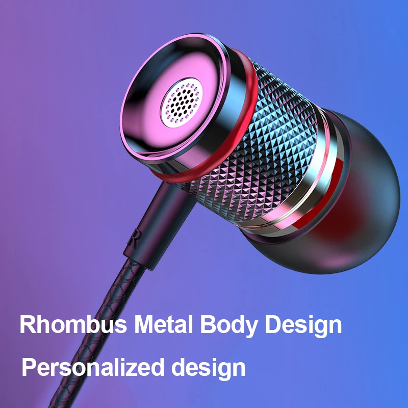 9D HIFI Heavy Bass Earphone 3.5MM AUX/Type-C Digital Chip