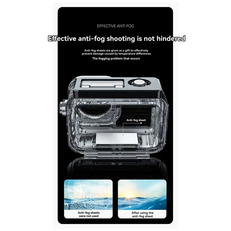 텔레신 DJI 액션 5 프로 방수 케이스 미니 카메라 보호 쉘 (DJI 액션 5 프로, 액션 4/3 스포츠 카메라용)