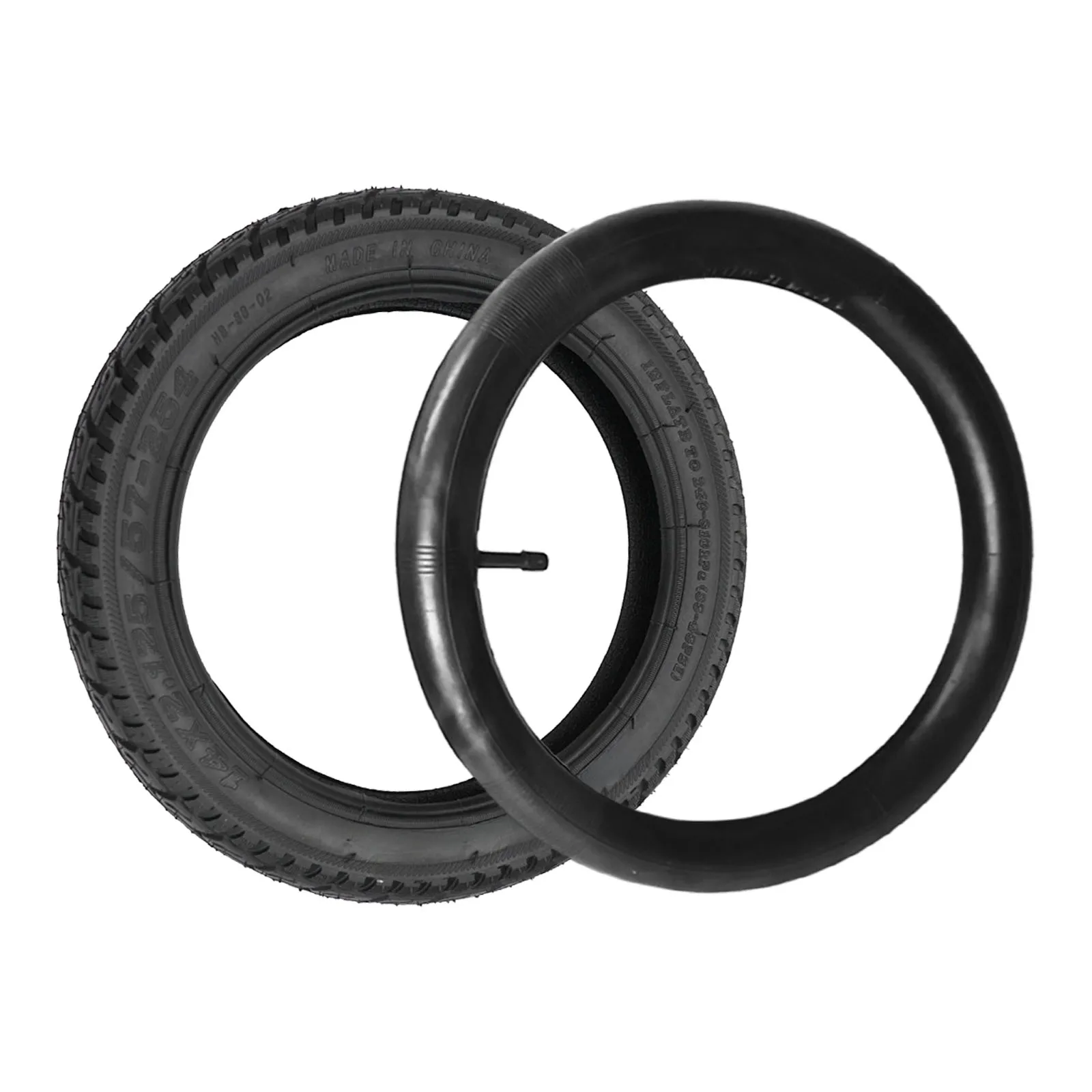 

New Practical Outer Tire Inner Tube Tire Tube Wearproof 14x2.125(57-254) Not Easy To Deform Straight/Bent Value