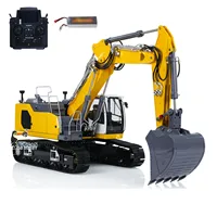 LESU 945 RC Excavator 3 Sections Arm 1/14 Hydraulic Metal Digger Heavy Machine with Light System Painted Assembled Model Toys 2