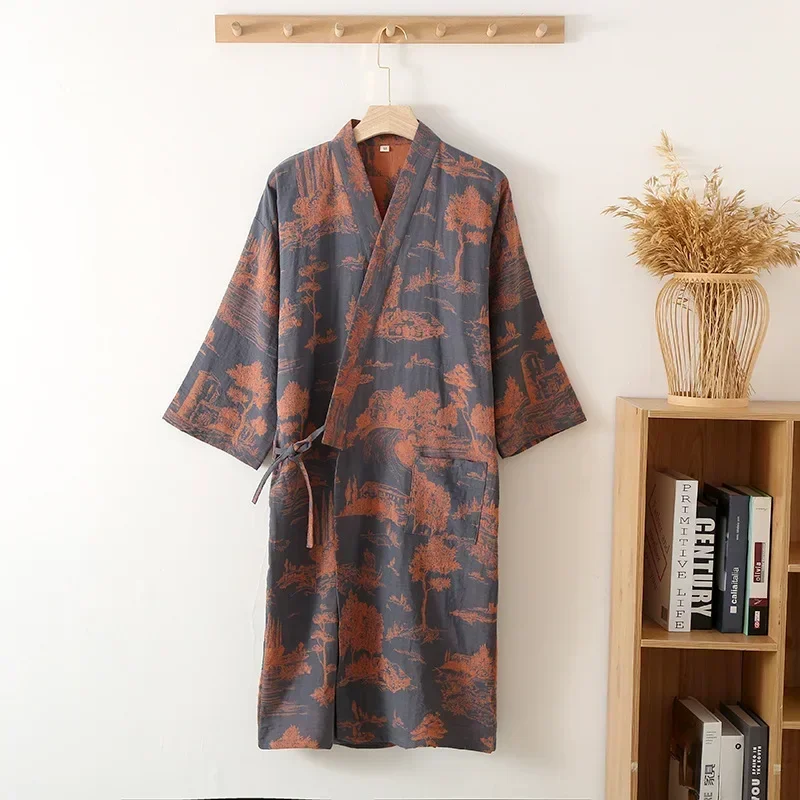 ตัวเลือกสินค้า เสื้อคลุมผ้าฝ้ายกิโมโน ฤดูใบไม้ร่วง-ใบไม้ผลิ
