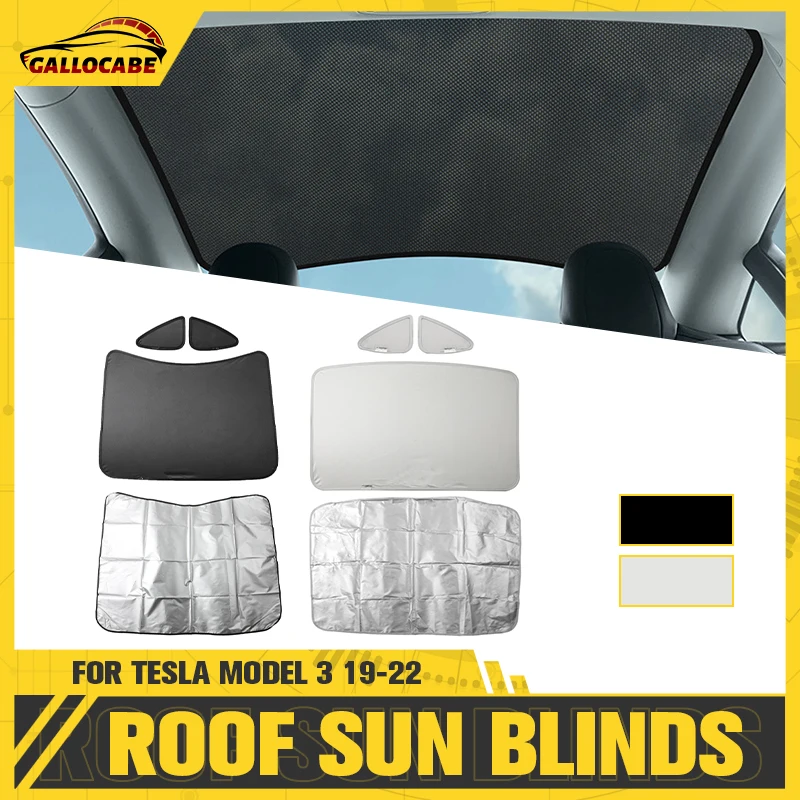 

For Tesla Model3 Sunroof Sunshade Visor Mesh Glass Roof Heat Insulation Cooling Reduces UV Privacy 2019 2020 2021 2022