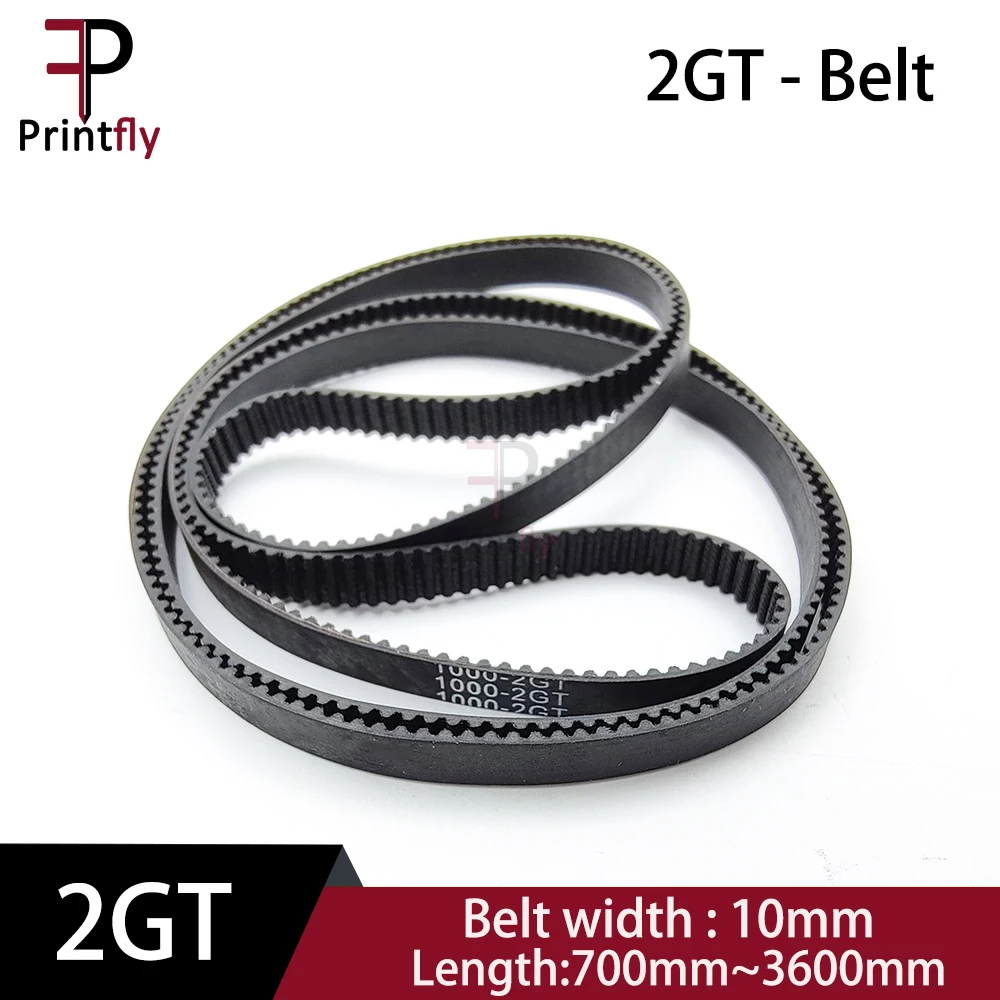 Printfly 2gt 2m Gt2 Correia Dentada Comprimento do Passo 640 700 710 752 760 8001000 1250 2500 3000 3230 3600 Largura 10 mm Borracha Fechada
