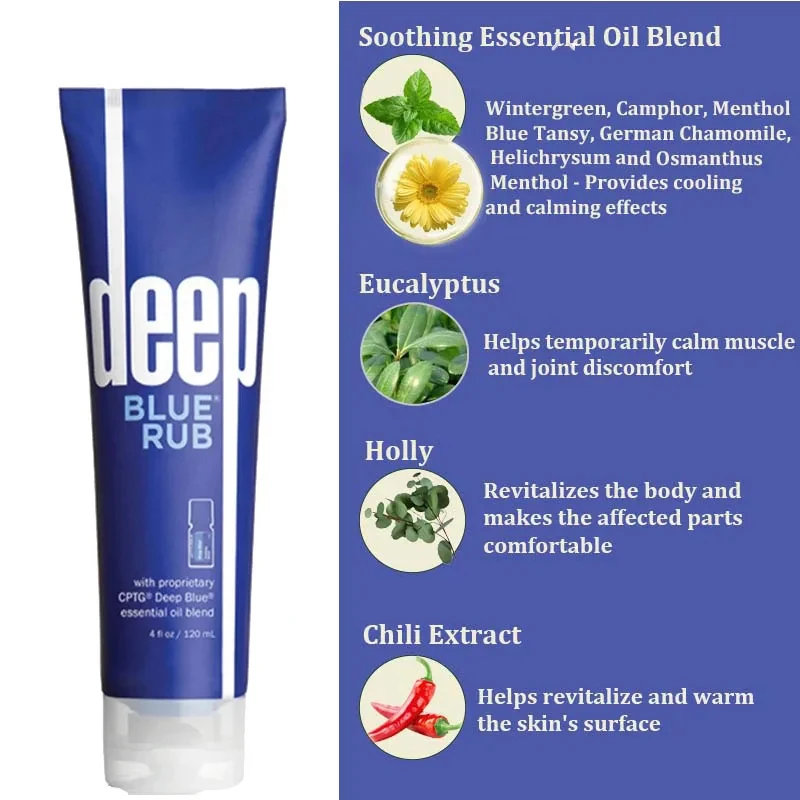 

Drop Shipping Deep Blue Rub With Proprietary Essential Oil Blend 120ML Wholesale Skin Care