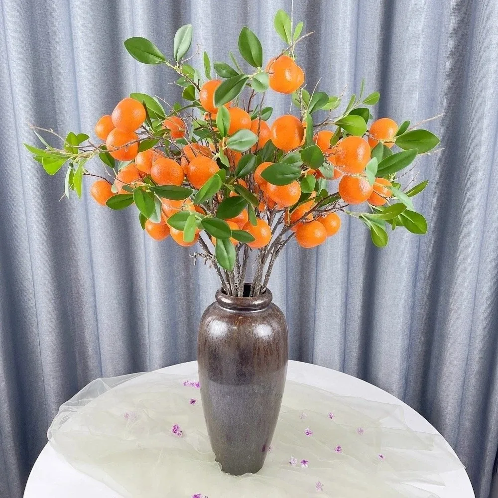 Luxury Realistic Faux Orange Tree with Green Leaves - Indoor/Outdoor Decorative Artificial Plant
