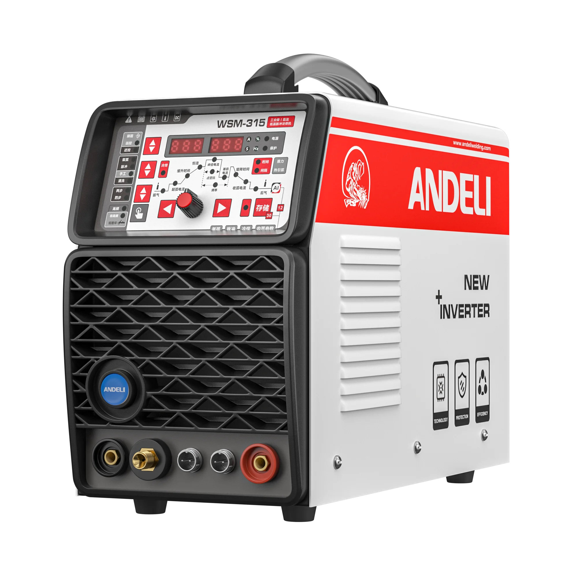 ANDEL TIG-315 385V 315A 0.8-12MM AL AC DC Pulse Cold Aluminum 4.0 MMA TIG Welding Machine