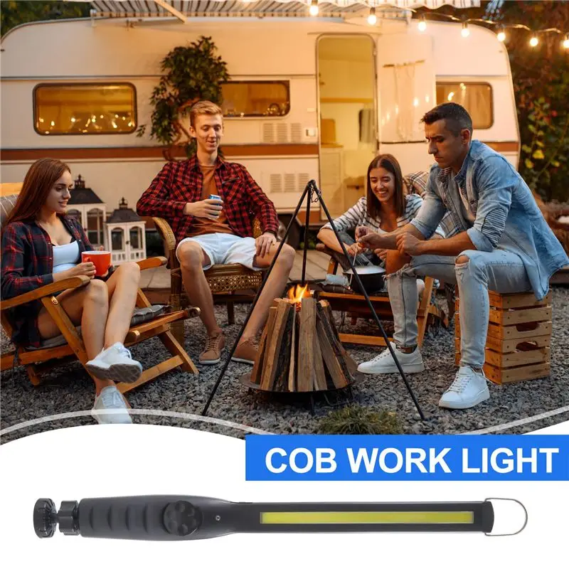 Cob 다기능 손전등 자동차 수리 조명 야외 USB 충전 핸드 램프